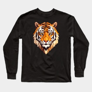 Geometric Tiger Long Sleeve T-Shirt